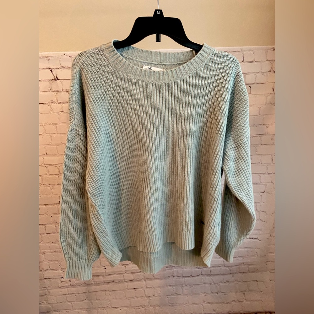 Like-New Hollister Women’s Sage Green Pullover Knit Sweater Size S